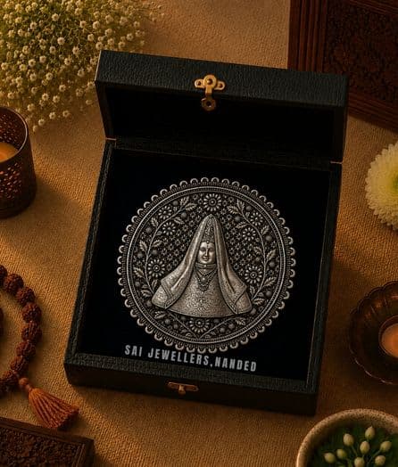 श्री सुषमाद माता सिल्वर कॉइन | Shri Sushmad Mata Silver Coin