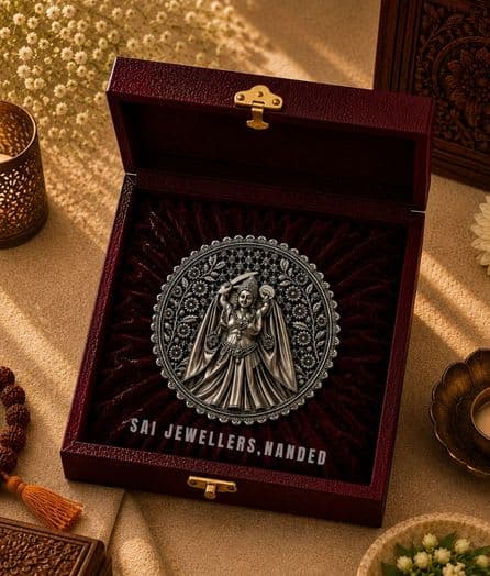 श्री लिखासन माता सिल्वर कॉइन | Shri Likhasan Mata Silver Coin