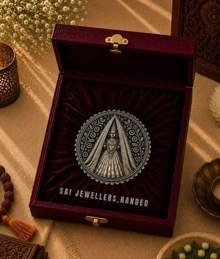 श्री भद्रकाली माता सिल्वर कॉइन | Shri Bhadrakali Mata Silver Coin