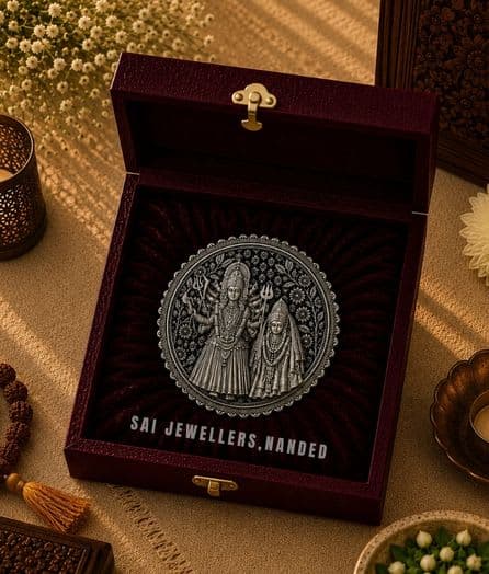 श्री पताया / पाढाय माता सिल्वर कॉइन | Shri Pataya / Padhay Mata Silver Coin