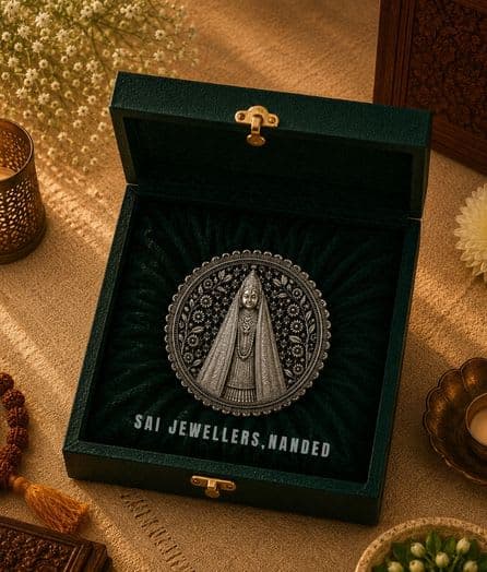 श्री चामुण्डा माता सिल्वर कॉइन | Shri Chamunda Mata Silver Coin