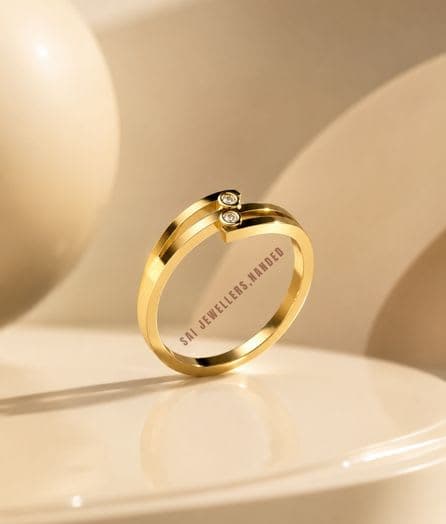 Double Layer Gold Ring