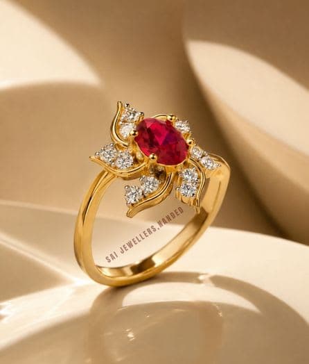 Floral Gold Ring