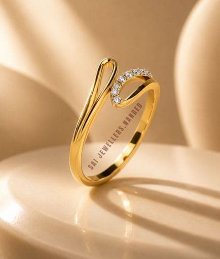 Infinity Wave Gold Ring