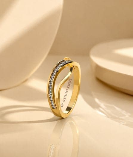 Curved Band Gold Ring
