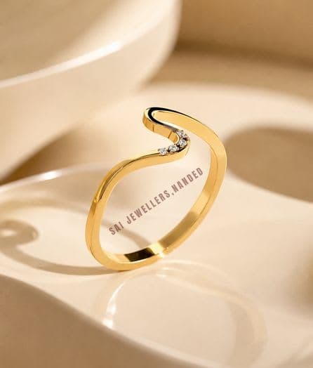Wave Open Gold Ring