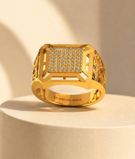 Royal Mosaic Gold Ring