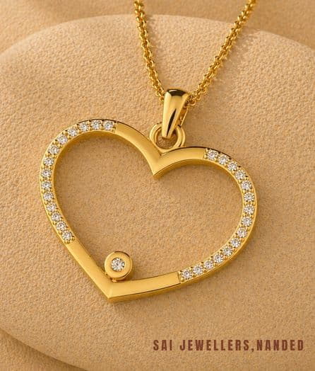 Heart Loop Gold Pendant